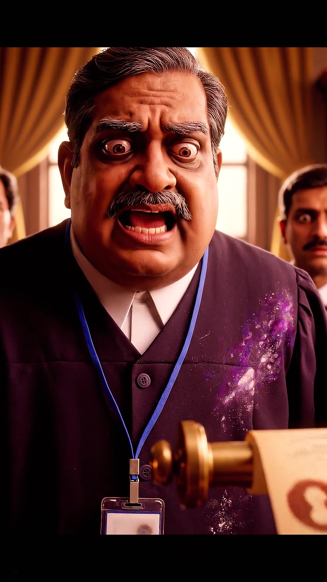 Astonished uncle