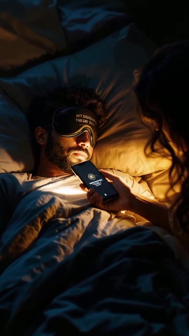 Phone glow at 2AM